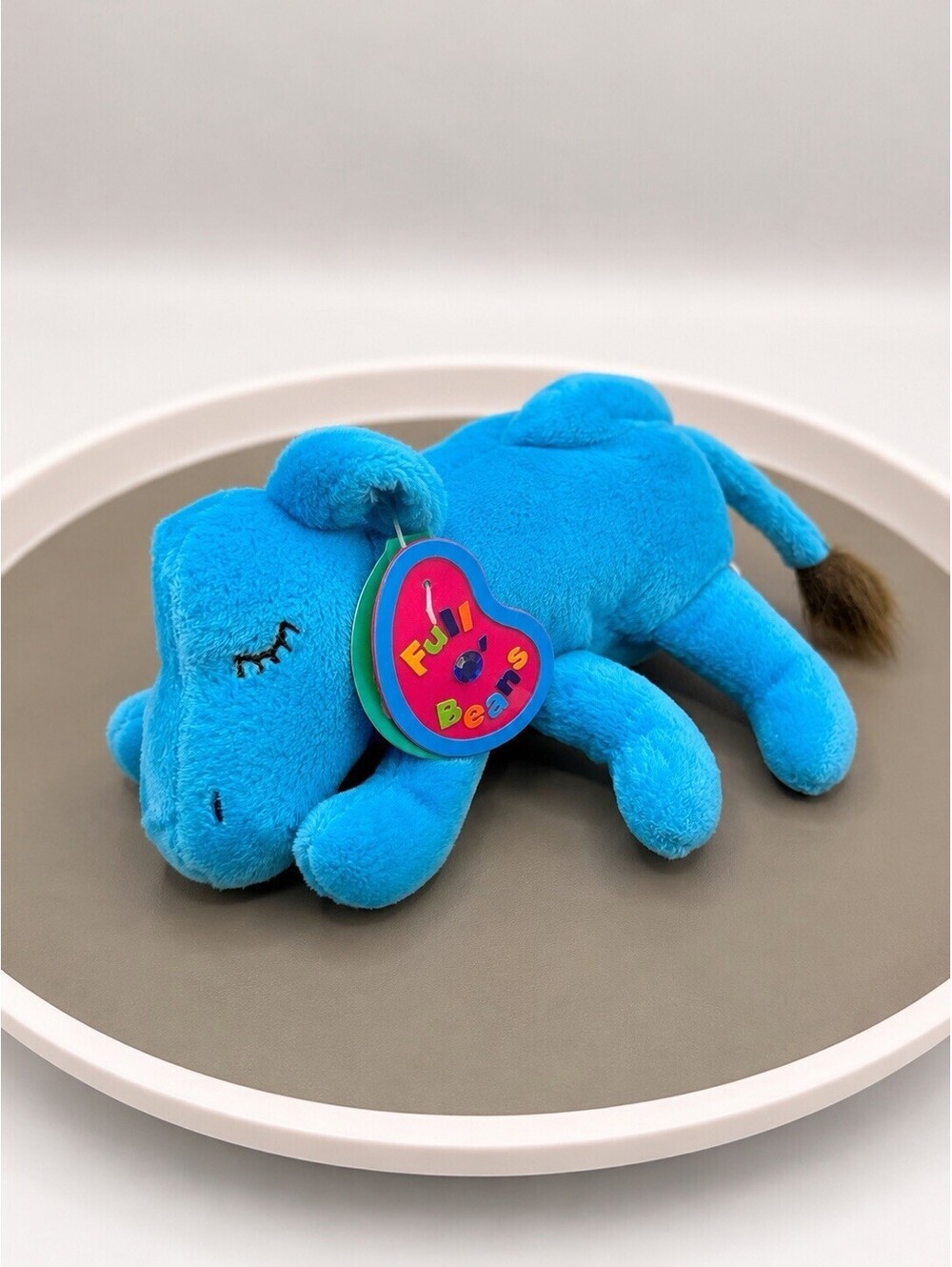 Avon Full O' Beans September Dune The Camel Blue Plush 5" Stuffed Animal 1999